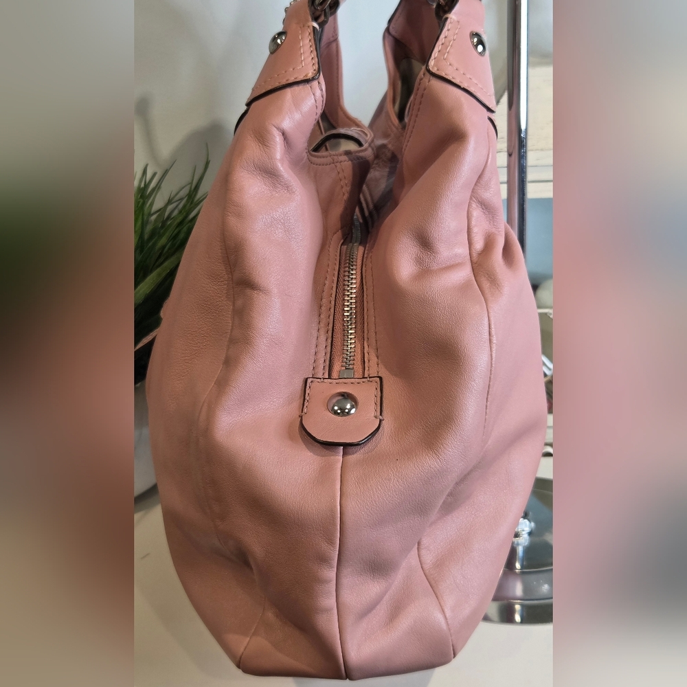 Coach Soho Lynn Hobo Bag Rose Pink Leather - Picture 4 of 15